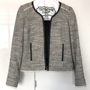 COMPTOIR DES COTONNIERS TWEED BLAZER JACKET XS 34